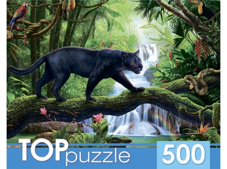 Пазлы 500 эл. TOPpuzzle 'Чёрная пантера', ХТП500-6816