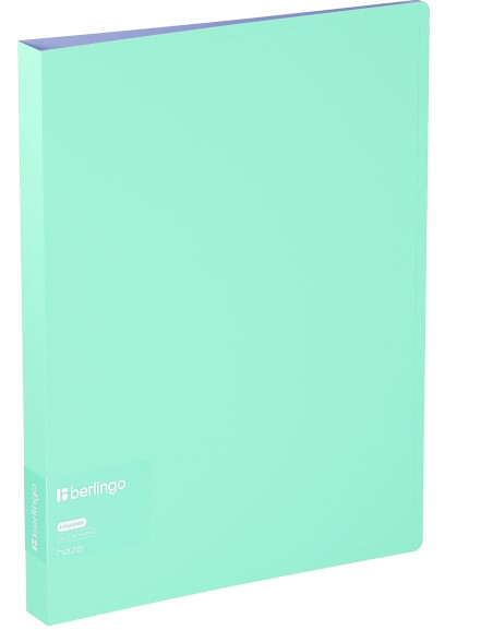 Папка на 4 кольцах А4, 'Berlingo', Haze, 24м м, 600 мкм, мятная, RB4_4D922