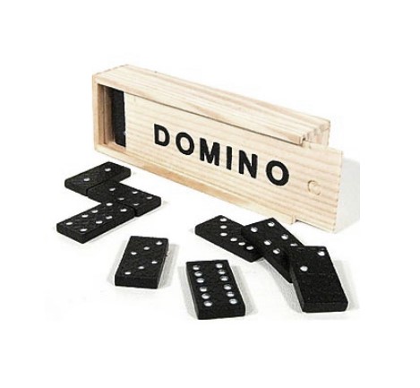Домино деревянное, 'KWELT', в деревянной коробке, 14х5х3 см, К-0957