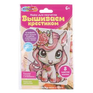 Вышивка единорожка МУЛЬТИ АРТ VSH-121706 (200)